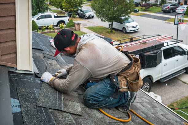 Professional Storm Damage Roof Repair technician working in Mossville, IL